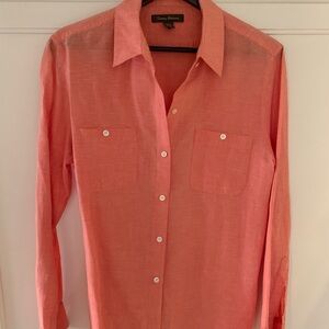 Tommy Bahama Coral Linen Button Down Shirt